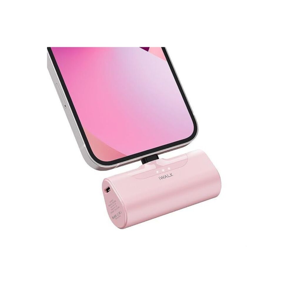 iWALK -  Small Portable Charger 4500mAh Ultra-Compact Pink